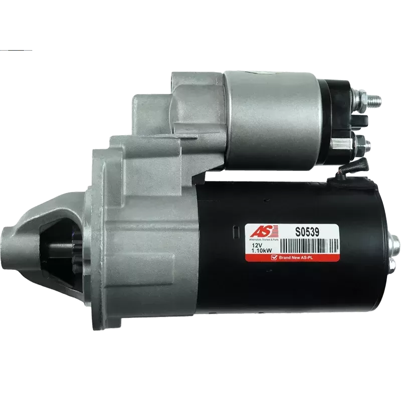 Démarreur 12V 1.10kW 11 dents AS-PL S0539, UD01255S, BOSCH F000AL0100, FIAT 46803965, LOGISTIK 331422