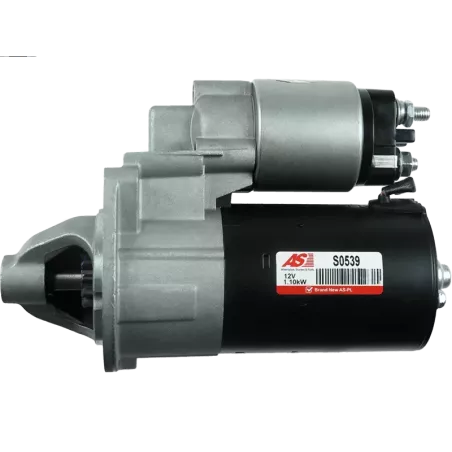 Démarreur 12V 1.10kW 11 dents AS-PL S0539, UD01255S, BOSCH F000AL0100, FIAT 46803965, LOGISTIK 331422