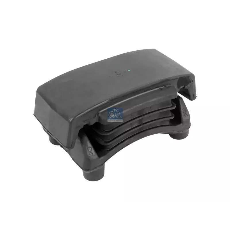 Rubber level, suspension with parabolic blades, rear axle, D for man l/m/f/e 2000, tg -serie - 81.96210.0547 Rubber level, suspension with parabolic blades, rear axle, D for man l/m/f/e 2000, tg -serie - 81.96210.0547