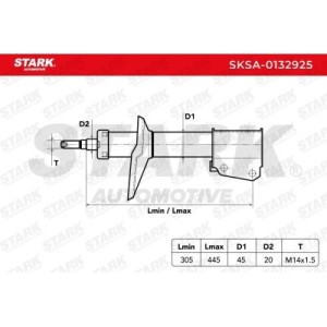 Amortisseur RENAULT 7700421668, 7700821058, 7700838055
