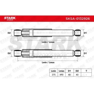 Amortisseur MERCEDES-BENZ 6383260200, 6383260700, 6383260800