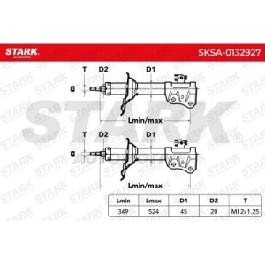Amortisseur TOYOTA 4851009510, 4851009520, 4851009A04