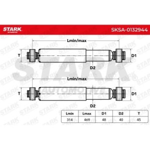Amortisseur CITROËN 00005206X7, 00005206Z5, 5206AL