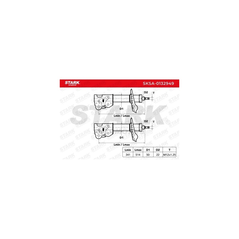 Amortisseur HONDA 51605SMGB01, 51605SMGE04, 51605SMGE05