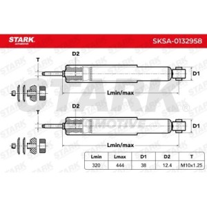 Amortisseur OPEL 436180, 436305, 9201036