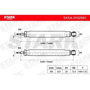 Amortisseur FORD 1508072, 1508073, 1517638