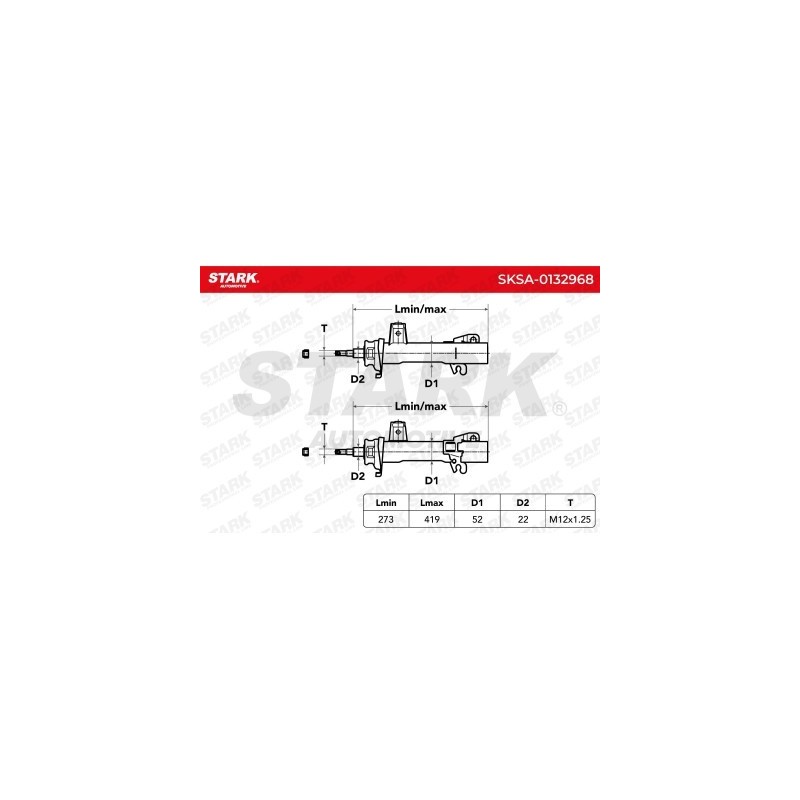 Amortisseur MINI 6784514, 6784513, 31316772731