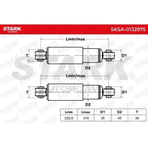 Amortisseur ALFA ROMEO 0060500393, 0060602722, 0060607640