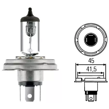 Ampoule R2 Halogen 12v 45/40W LIFETIME