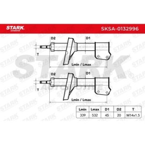 Amortisseur NISSAN 5430200Q0D, 5430200Q0E, 5430200QAC
