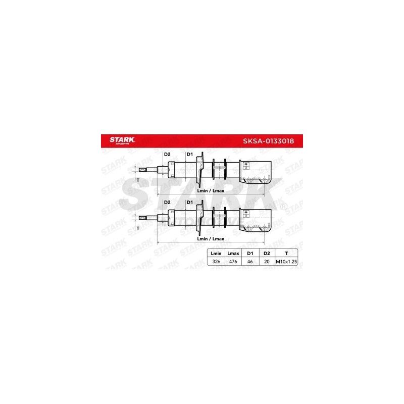 Amortisseur FIAT 3934624, 4434805, 4434849