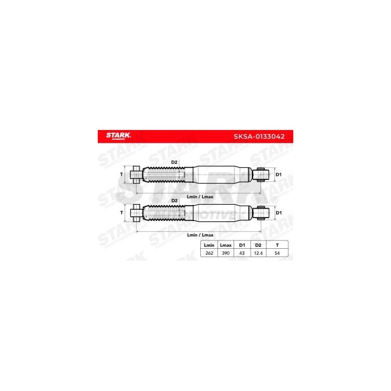Amortisseur CITROËN 5206HR, 5206HT, 5206HZ