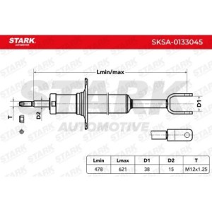 Amortisseur AUDI 8E0413031BN, 8E0413031CL, 8E0413031CD