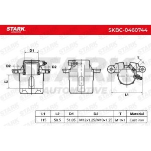 Étrier de frein MAZDA NA753371X, NAZ53399Z, NAZ53399ZA