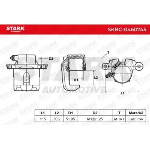 Étrier de frein MAZDA NA753361X, NAZ53398Z, NAZ53398ZA