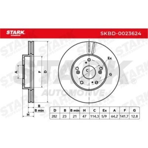 Disque de frein HONDA 45251SDCA00, 45251TA0A00, 45251TA0A01