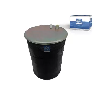 Cuscino ad aria, con pistone in acciaio, D1: 273 mm, D2: 230 mm, dmax: 320 mm, m18 x 2, m16 x 1,5, m12 x 1,5, l: 328 mm