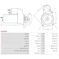 Démarreur 12V 0.90kW 10 dents BMW 12417540897, 12417550017, 12417552105, 12417552697, 12417582308