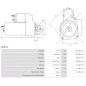 Démarreur 24V 4.00kW 10 dents AS-PL S0570, UD12955S, BOSCH 0001368060, 9000143304, CARGO 116041