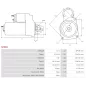 Démarreur 12V 3.10kW 10 dents AS-PL S0583, UD11989S, BOSCH 0001369015, 0001369020, 0001369023