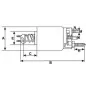 Solenoide 12 volts Pour Ducellier 6083B, 6083C, 6083D, 6099CD, 6180B, 6232A, 6233, 6233A.