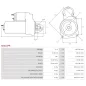 Démarreur 12V 1.40kW 9 dents BOSCH 0001108207, 0001108228, 0001108229, VW 07C911023D 07C911023F