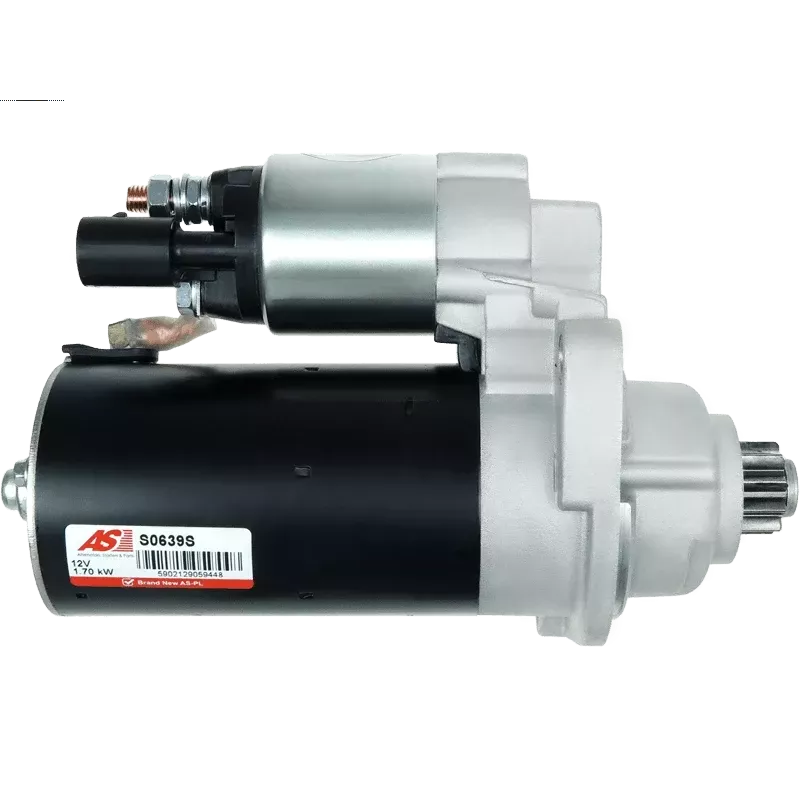 Démarreur 12V 1.70kW 10 dents AS-PL UD14270S, BOSCH 0001123026, 000112302,7 F00E100578, DELCO DRS1153