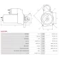 Démarreur 12V 1.40kW 11 dents BOSCH 0001108186, 0986013200, CARGO 113481, DAF 1516807R, HELLA 8EA731774-001