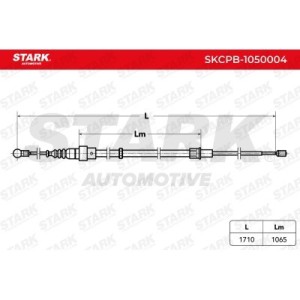 Câble de frein à main AUDI 1J0609721AC, 1J0609721AD, 1J0609721AQ