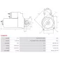 Démarreur 12V 2.50kW 10 dents Remplace BOSCH 0001139041, 0001139042, 0001139045, 0001139046, 0001139073