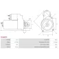 Démarreur 12V 0.7kW 9 dents Remplace BOSCH 0001112041, 0001116003, 0986013850, 0986017930, 1005821815