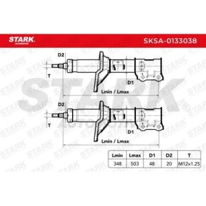 Amortisseur HYUNDAI 546501C300, 546501C200, 546501C600