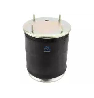 Coussin d'air, avec piston acier, D: 286 mm, Dmax: 320 mm, M12, M22 x 1,5, L: 420 mm Pour DAF F/N 500-3600 - Renault G / Manager