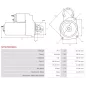 Démarreur 24V 4.00kW 10 dents AS-PL UD803026(BOSCH)S, BOSCH 0001231017, 0001231045, 0001263001, 0001263002