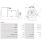 Démarreur 24V 5.50kW 11 dents AS-PL UD16611S, BOSCH 0001410037, CARGO 110214, DAF 1516654R, 1516832R