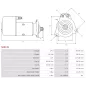 Démarreur 24V 5.40kW 9 dents AS-PL UD16628S, BOSCH 0001416080, DELCO 19024192, 19082027, DRS0155