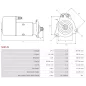 Démarreur 24V 5.40kW 9 dents AS-PL UD16629S, BOSCH 0001416093