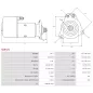 Démarreur 24V 6.60kW 11 dents AS-PL UD16652S, BOSCH 0001417097