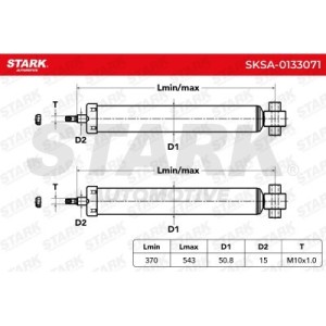 Amortisseur BMW 33526791562, 33526791565, 33526791568