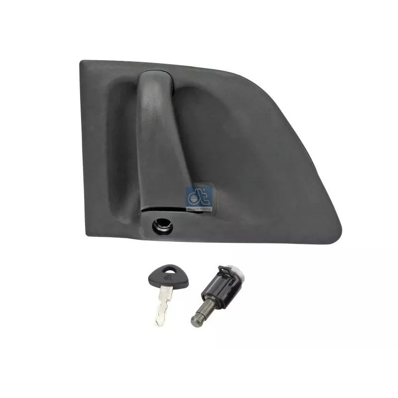 Door handle, right, complete with scan closure cylinder