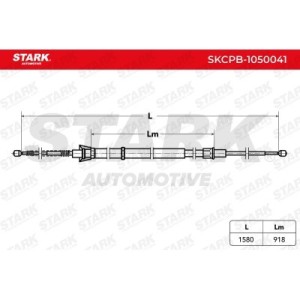 Câble de frein à main SEAT 6Q0609721D, 6Q0609721B, 6Q0609721H
