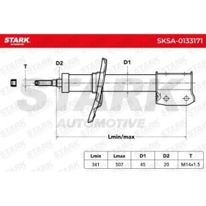 Amortisseur DACIA 543023390R, 543028186R, 543028447R