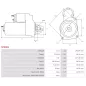 Démarreur 12V 2.20kW 10 dents AS-PL S0906S, UD19735S, BOSCH F002G20622, 3EFFE PRSL740, STRL740