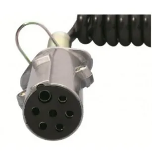 Cordoni 24N Femmina 7 conduttori spine metalliche ISO 1185 24 Volt CON molla