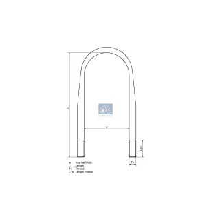 Federflansch M27 x 2, LTH: 106 mm, L: 420 mm, W: 101 mm