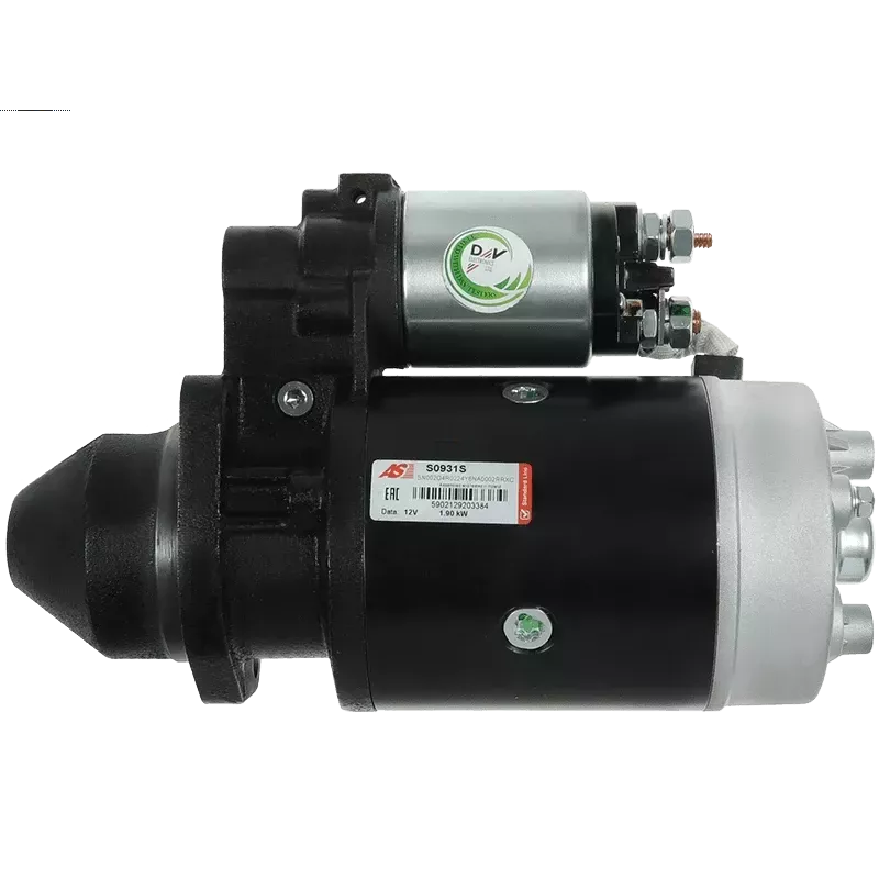 Démarreur 12V 1.90kW 13 dents AS-PL UD101803S, BOSCH 0001354106, 0001366010, CARGO 115324, DELCO DRS1215