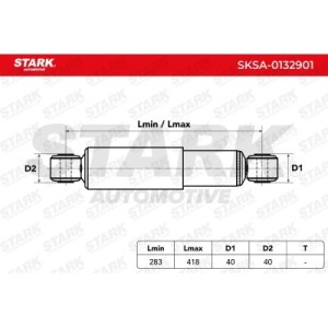 Amortisseur CITROËN 1355825080, 1355831080, 1357470080