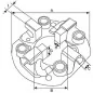 Portaescobillas de arranque Mitsubishi M001T90281, M001T93071, M001T93071ZC