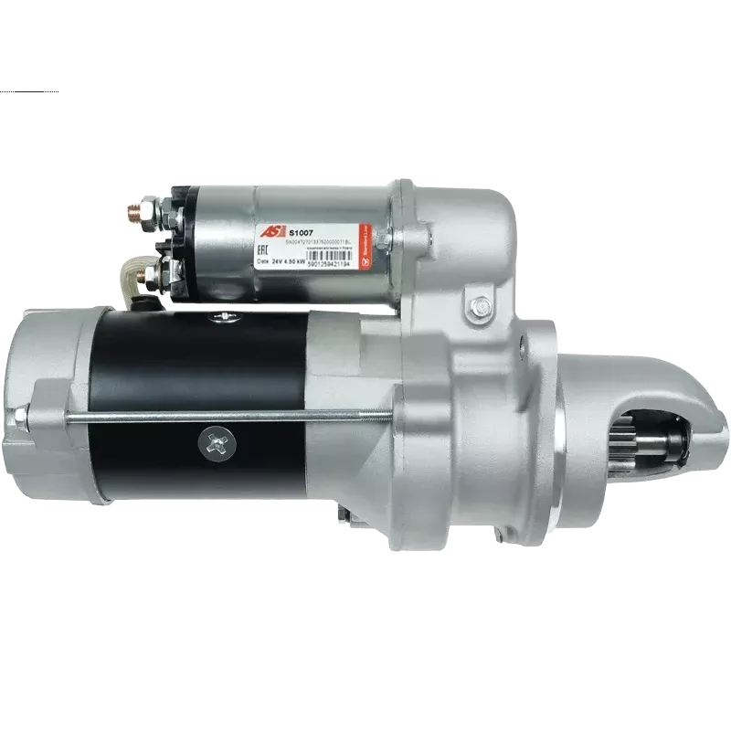 Démarreur 24V 4.50kW 10 dents AS-PL S1007, UD02191S, UD02193S, CARGO 111760, CUMMINS 3604677RX