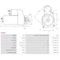 Démarreur 12V 1.40kW 11 dents AS-PL S1008, BOSCH F042003047, CARGO 111786, 112239, 115985